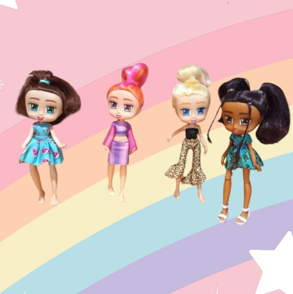 4 Boxy Girls Dolls Coco, Rowmi, Brooklyn an Hazel - Picture 1 of 16